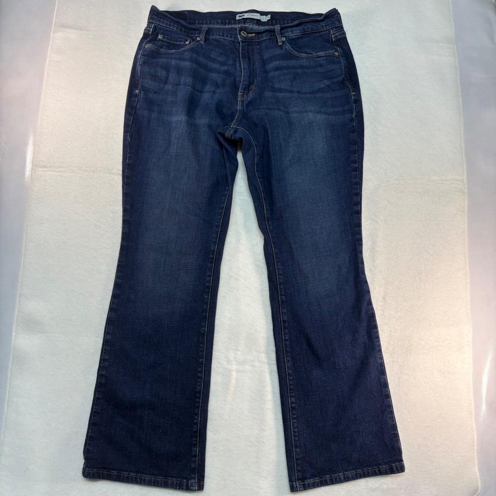 Levis 515‎ Bootcut Jeans Womens 12S Blue Dark Wash Denim Mid Rise 15516-0136